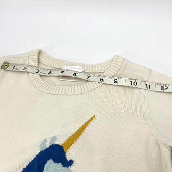 Hanna Andersson Unicorn Knit Sweater Girl's 8 - Picture 8 of 11